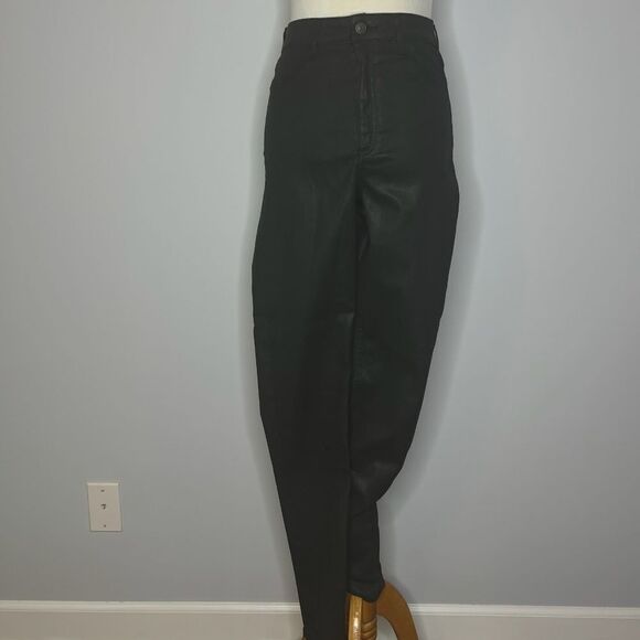 ASOS- Black Pleather Pants - Picture 1 of 4